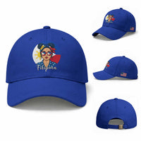 Philippines Girl Filipina Baseball Cap Flag Filipino Pride