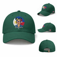 Philippines Girl Filipina Baseball Cap Flag Filipino Pride