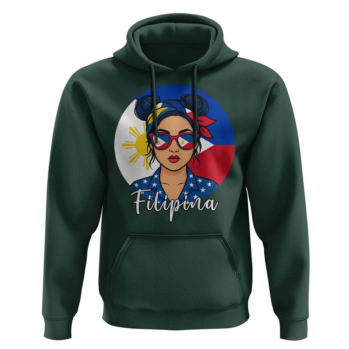 Philippines Girl Filipina Hoodie Flag Filipino Pride - Wonder Print Shop