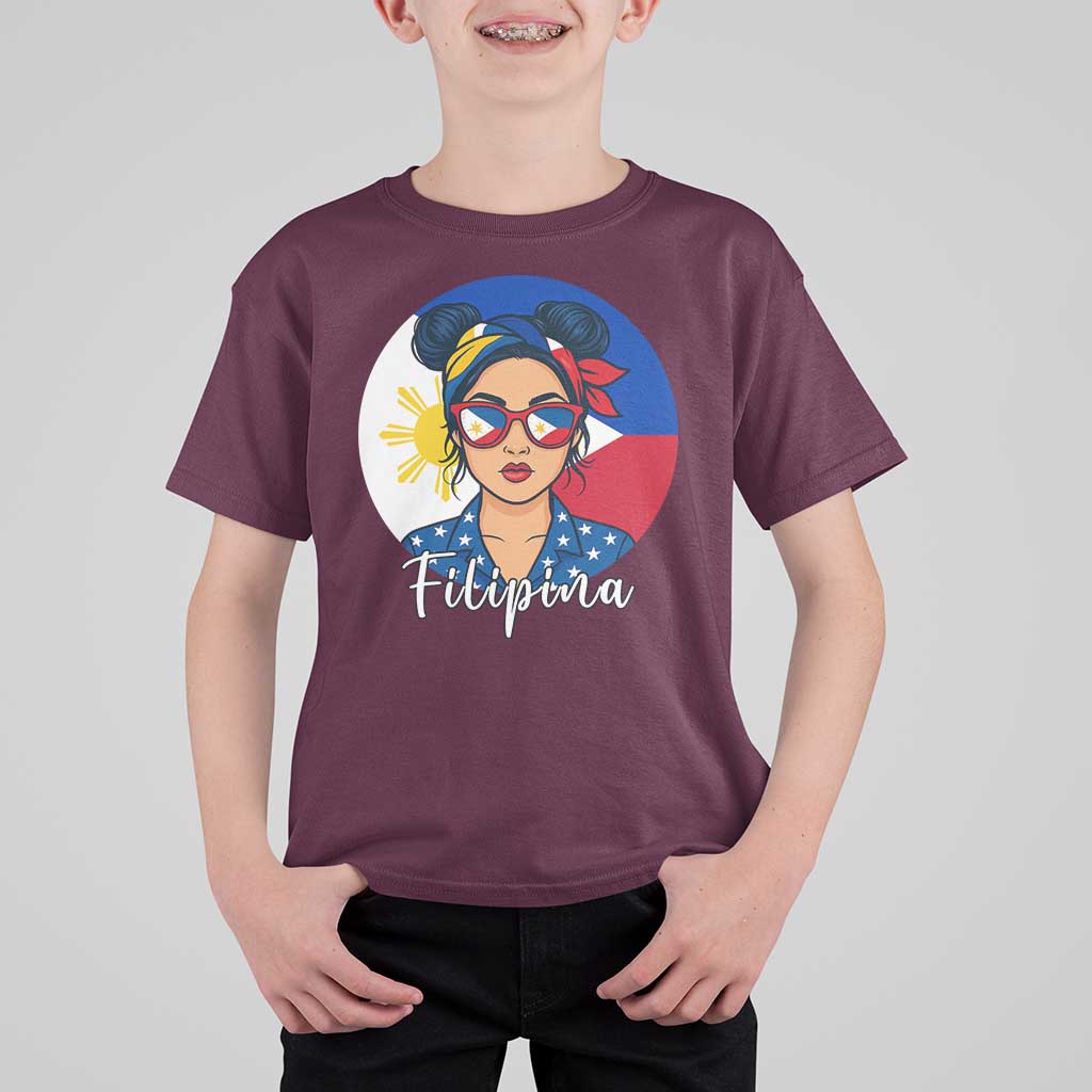 Philippines Girl Filipina T Shirt For Kid Flag Filipino Pride - Wonder Print Shop