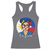 Philippines Girl Filipina Racerback Tank Top Flag Filipino Pride - Wonder Print Shop