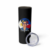 Philippines Girl Skinny Tumbler Filipina Philippines Flag Filipino Pride