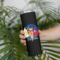 Philippines Girl Skinny Tumbler Filipina Philippines Flag Filipino Pride
