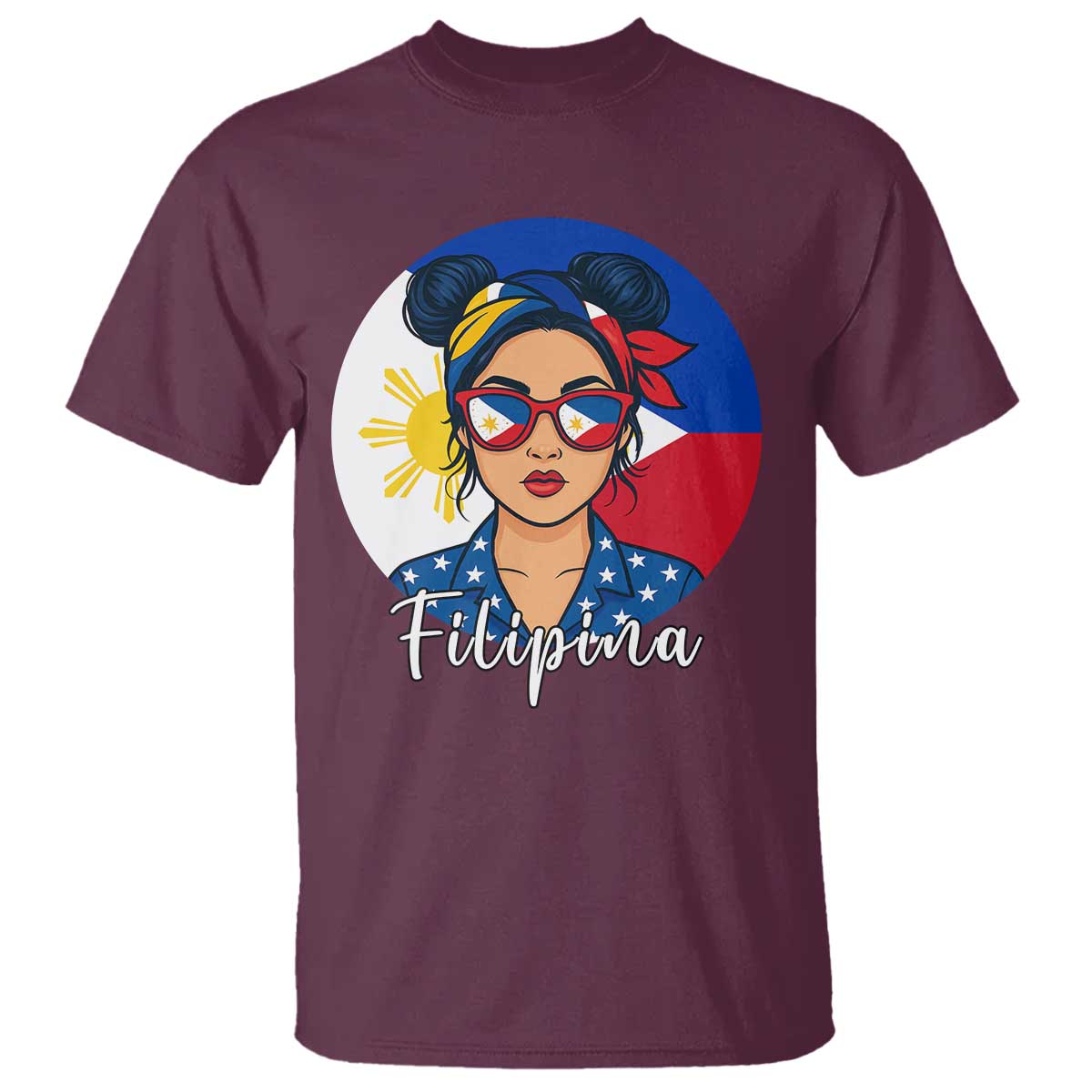 Philippines Girl Filipina T Shirt Flag Filipino Pride - Wonder Print Shop