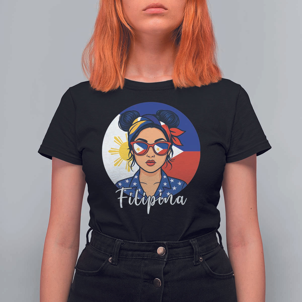 Philippines Girl Filipina T Shirt For Women Flag Filipino Pride - Wonder Print Shop