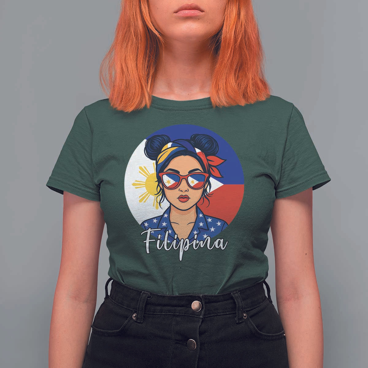 Philippines Girl Filipina T Shirt For Women Flag Filipino Pride - Wonder Print Shop