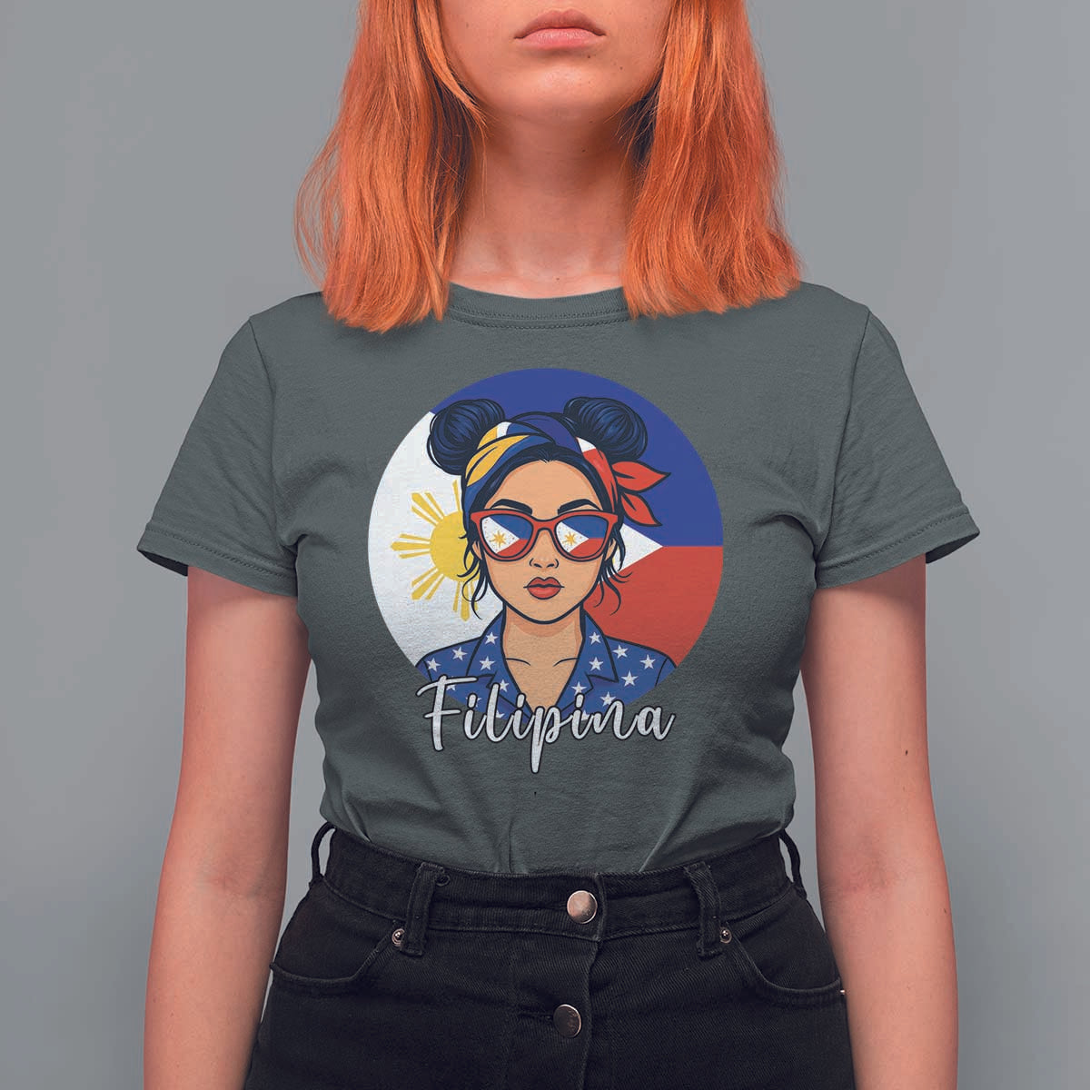 Philippines Girl Filipina T Shirt For Women Flag Filipino Pride - Wonder Print Shop