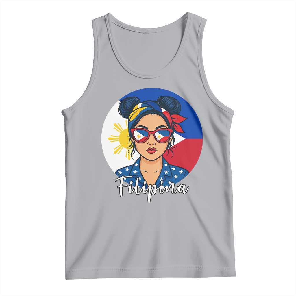 Philippines Girl Tank Top Filipina Philippines Flag Filipino Pride - Wonder Print Shop