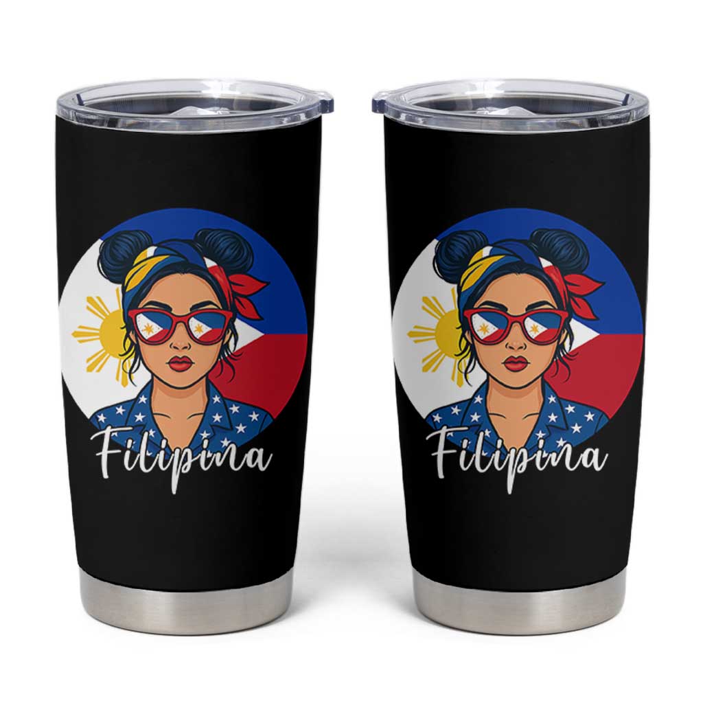 Philippines Girl Tumbler Cup Filipina Philippines Flag Filipino Pride