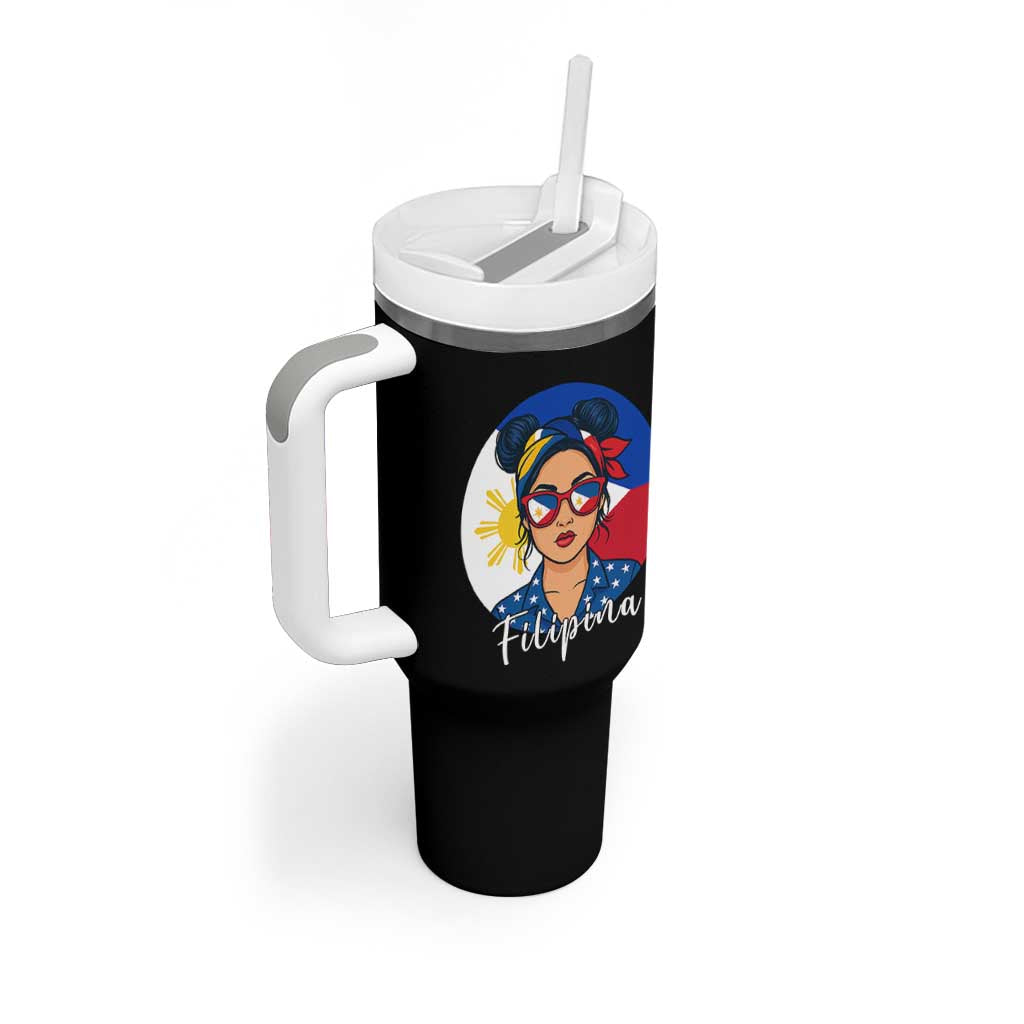 Philippines Girl Tumbler With Handle Filipina Philippines Flag Filipino Pride
