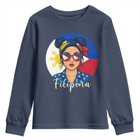 Philippines Girl Filipina Youth Sweatshirt Flag Filipino Pride - Wonder Print Shop