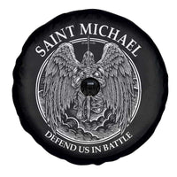 Saint Michael The Archangel Spare Tire Cover Defend Us In Battle Christian Faith - Wonder Print Shop
