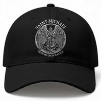 Saint Michael The Archangel Baseball Cap Defend Us In Battle Christian Faith
