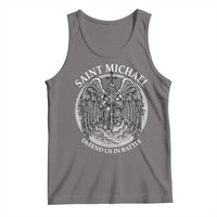 Saint Michael The Archangel Tank Top Defend Us In Battle Christian Faith - Wonder Print Shop