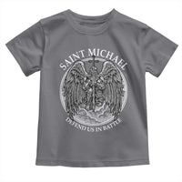 Saint Michael The Archangel Toddler T Shirt Defend Us In Battle Christian Faith - Wonder Print Shop