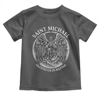 Saint Michael The Archangel Toddler T Shirt Defend Us In Battle Christian Faith - Wonder Print Shop