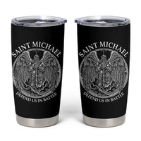 Saint Michael The Archangel Tumbler Cup Defend Us In Battle Christian Faith