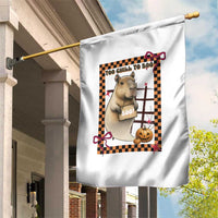 Halloween Capybara Garden Flag Funny Too Chill To Boo - Wonder Print Shop