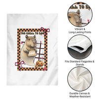 Halloween Capybara Garden Flag Funny Too Chill To Boo - Wonder Print Shop