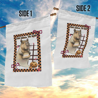 Halloween Capybara Garden Flag Funny Too Chill To Boo - Wonder Print Shop