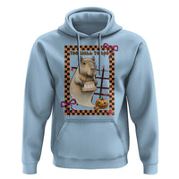 Halloween Capybara Hoodie Funny Too Chill To Boo - Wonder Print Shop