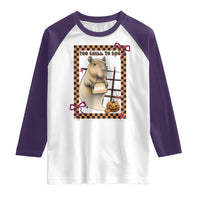 Halloween Capybara Raglan Shirt Funny Too Chill To Boo - Wonder Print Shop
