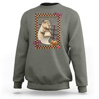 Halloween Capybara Sweatshirt Funny Too Chill To Boo - Wonder Print Shop