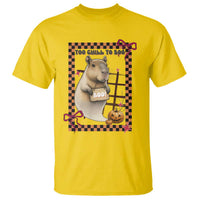 Halloween Capybara T Shirt Funny Too Chill To Boo - Wonder Print Shop