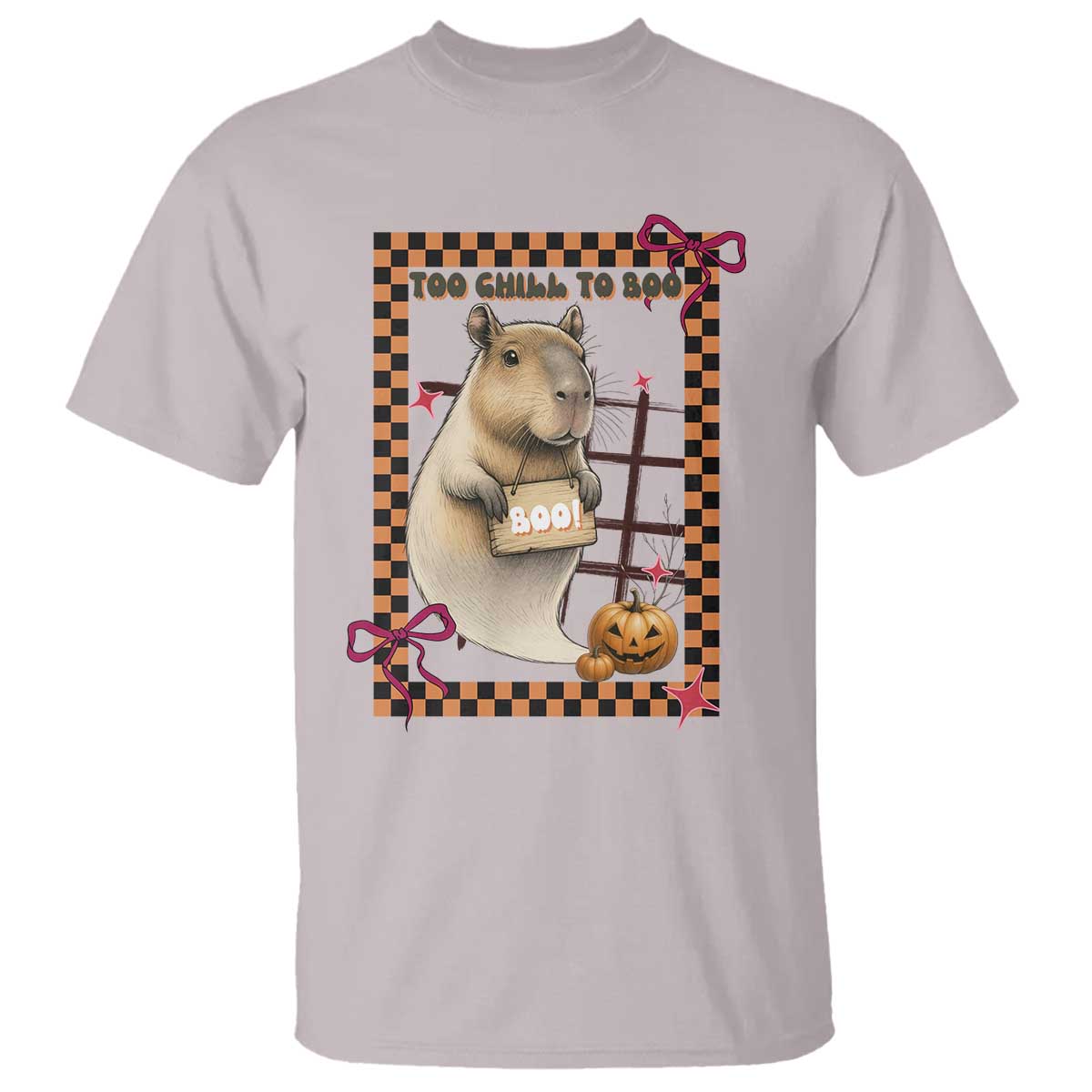 Halloween Capybara T Shirt Funny Too Chill To Boo - Wonder Print Shop
