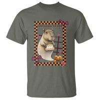 Halloween Capybara T Shirt Funny Too Chill To Boo - Wonder Print Shop