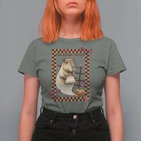 Halloween Capybara T Shirt For Women Funny Too Chill To Boo - Wonder Print Shop