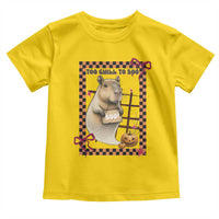 Halloween Capybara Toddler T Shirt Funny Too Chill To Boo - Wonder Print Shop