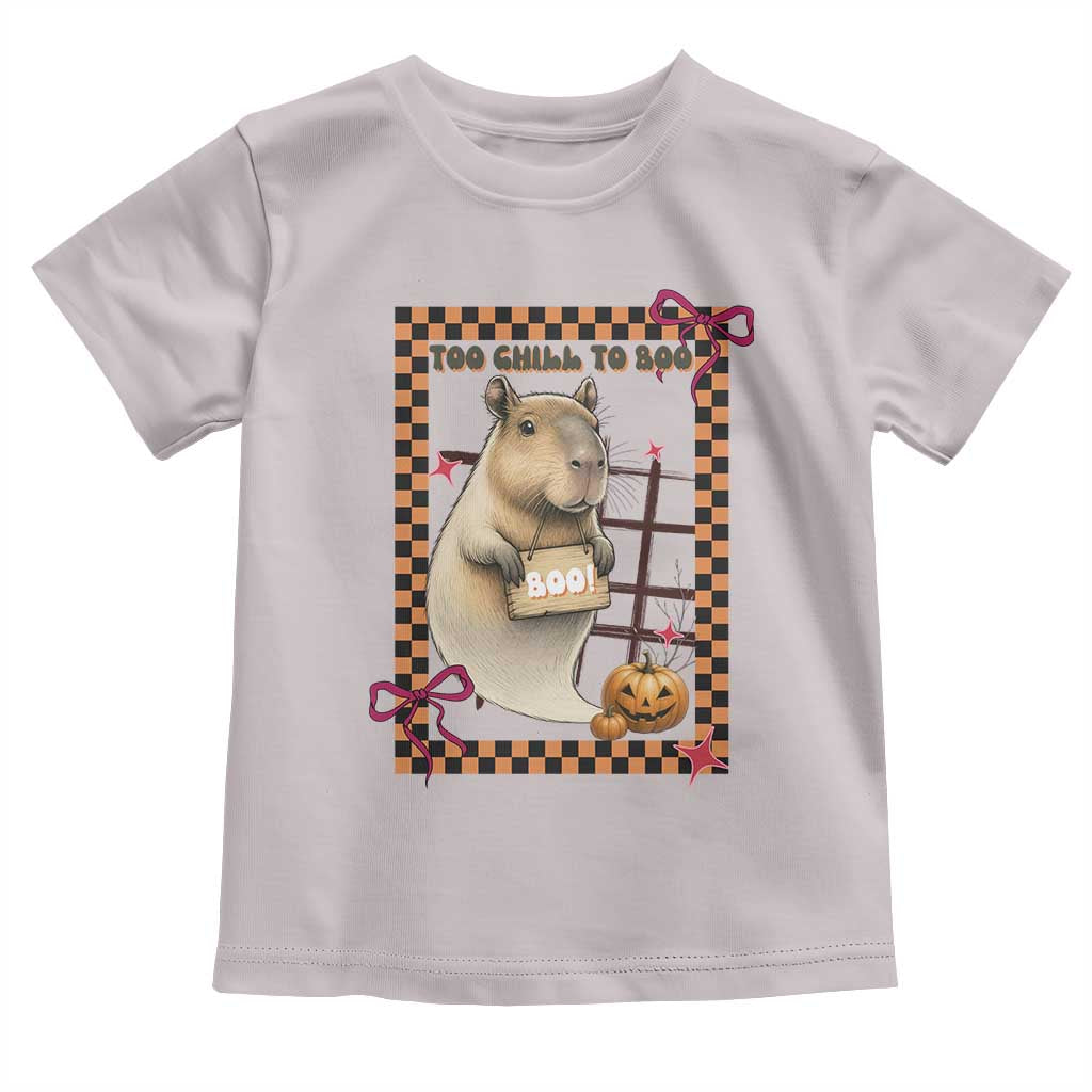 Halloween Capybara Toddler T Shirt Funny Too Chill To Boo - Wonder Print Shop