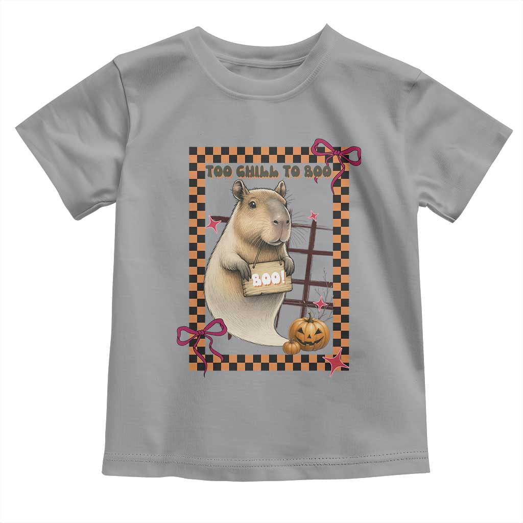 Halloween Capybara Toddler T Shirt Funny Too Chill To Boo - Wonder Print Shop