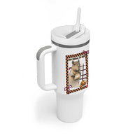 Halloween Capybara Tumbler With Handle Funny Too Chill To Boo