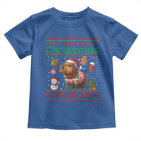 Funny Xmas Toddler T Shirt All I Want For Christmas Is A Capybara - Wonder Print Shop