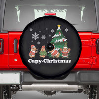 Christmas Capybara Spare Tire Cover Funny Capy Xmas Gift Idea - Wonder Print Shop