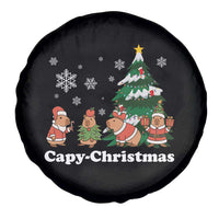 Christmas Capybara Spare Tire Cover Funny Capy Xmas Gift Idea - Wonder Print Shop