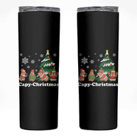 Christmas Capybara Skinny Tumbler Funny Capy Xmas Gift Idea