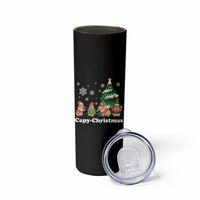 Christmas Capybara Skinny Tumbler Funny Capy Xmas Gift Idea