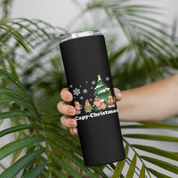 Christmas Capybara Skinny Tumbler Funny Capy Xmas Gift Idea