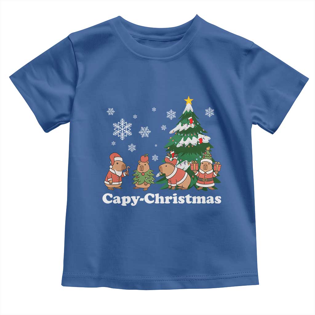 Christmas Capybara Toddler T Shirt Funny Capy Xmas Gift Idea - Wonder Print Shop