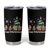 Christmas Capybara Tumbler Cup Funny Capy Xmas Gift Idea