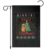 Funny Merry Capymas Garden Flag Capybara Christmas Party - Wonder Print Shop