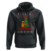 Funny Merry Capymas Hoodie Capybara Christmas Party - Wonder Print Shop