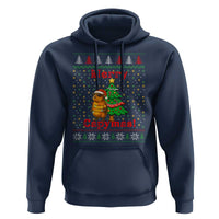 Funny Merry Capymas Hoodie Capybara Christmas Party - Wonder Print Shop