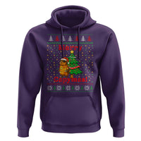 Funny Merry Capymas Hoodie Capybara Christmas Party - Wonder Print Shop