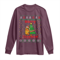Funny Merry Capymas Long Sleeve Shirt Capybara Christmas Party - Wonder Print Shop