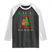 Funny Merry Capymas Raglan Shirt Capybara Christmas Party - Wonder Print Shop