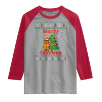 Funny Merry Capymas Raglan Shirt Capybara Christmas Party - Wonder Print Shop